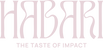 Logo Habari texte rose